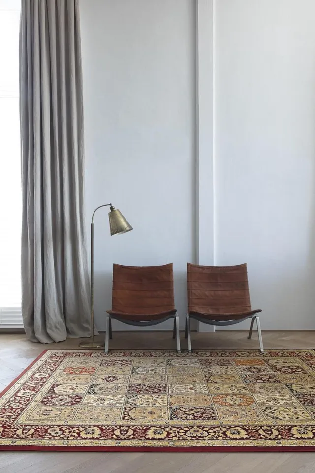 OSTA Nobility – Vloerkleed – Tapijt – geweven – wol – decolan – duurzaam - modern - klassiek - Multi Rood