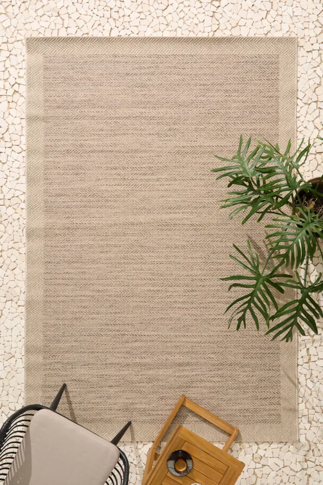 NOUS Living binnen- en buitenvloerkleed Tamar (230x160 cm) zand