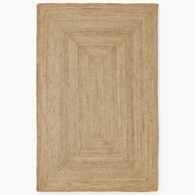 Westwing Collection Handgemaakt juten vloerkleed Sharmila Beige
