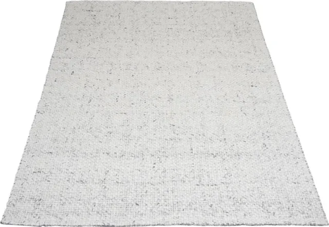 Veer Carpets Vloerkleed Adige Cream/Grey - Handgeknoopt Wollen Design Vloerkleed in Scandinavische / Japandi Stijl Creme