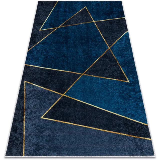 RUGSX Kleden Rugsx MIRO 52097.801 tapijt wasbaar geometrisch antislip 200x290 cm Blauw