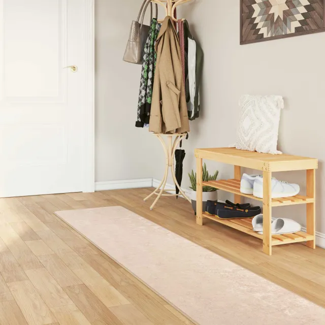 vidaXL Vloerkleedloper MARSA Crèmekleurig 50 x 300 cm Polyester en PVC, foto 2