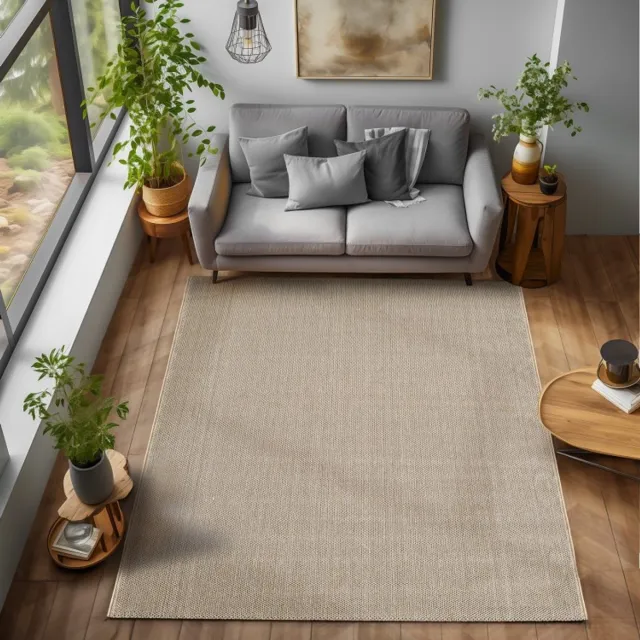 TapisTrend Designer tapijt Beige 240x340 cm Binnenkleed, voor woonkamer en slaapkamer, platgeweven, antislip, Scandinavische stijl
