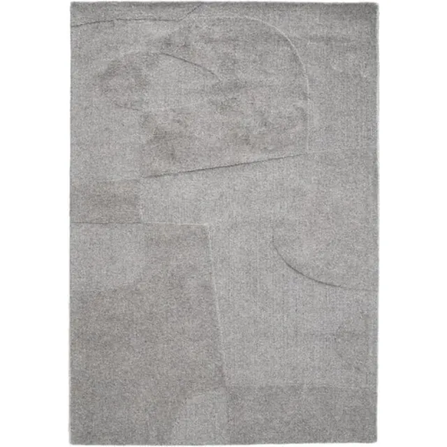 Meubelplaats Vloerkleed Yuka 160x230cm - grey | BY-BOO Grijs