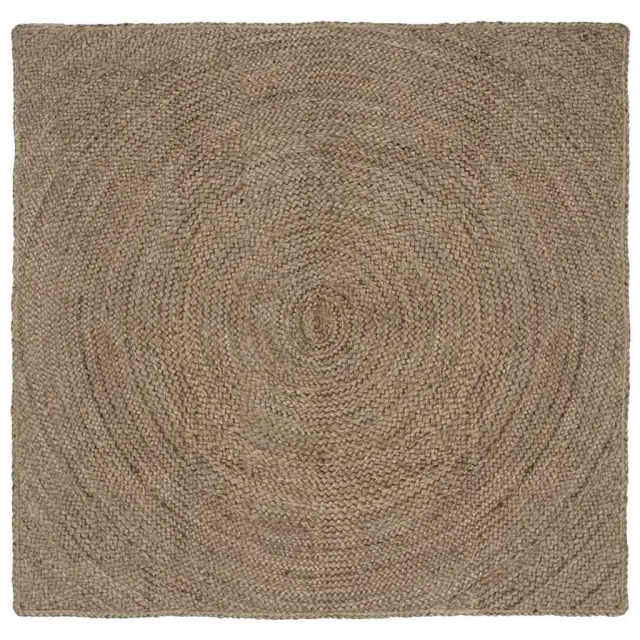 vidaXL Vloerkleden Grijs 120 x 120 cm Jute