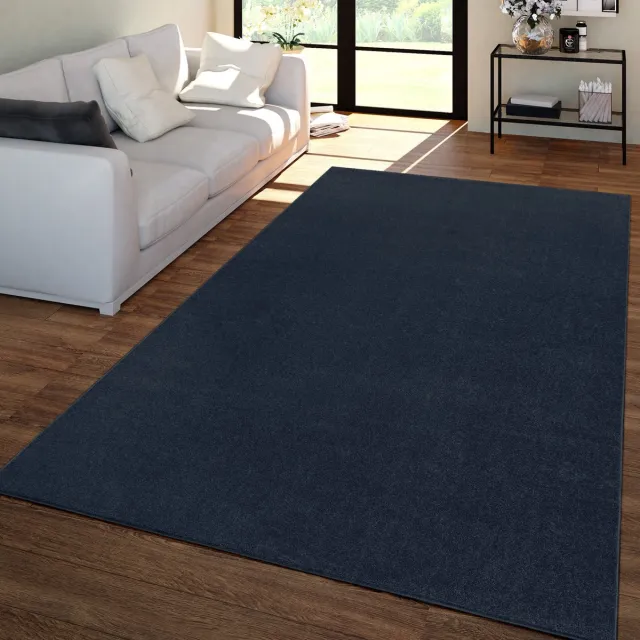 TT Home Woonkamertapijt Kurflor effen design modern en tijdloos blauw 240 x 340 cm Rond