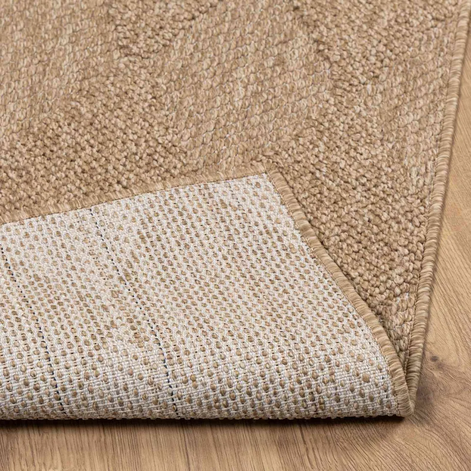 vidaXL Binnen- en buitentapijt AGIRA Naturel 200 x 140 cm Polyester, foto 4