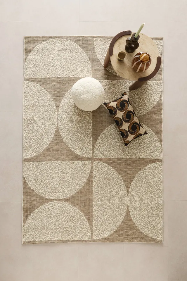 NOUS Living binnen- en buitenvloerkleed Talvi (230x160 cm) beige/zand