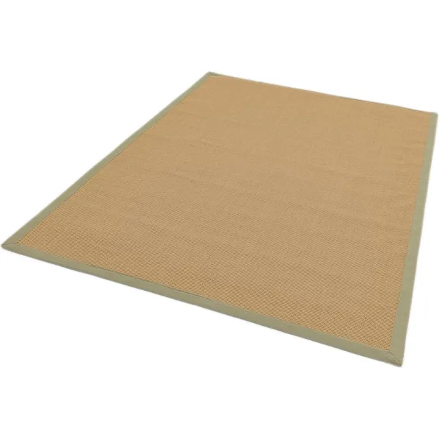 Eazy Living Easy Living - Sisal-Linen-Sage Vloerkleed - Rechthoek - Laagpolig Tapijt - Modern - Bruin, Groen