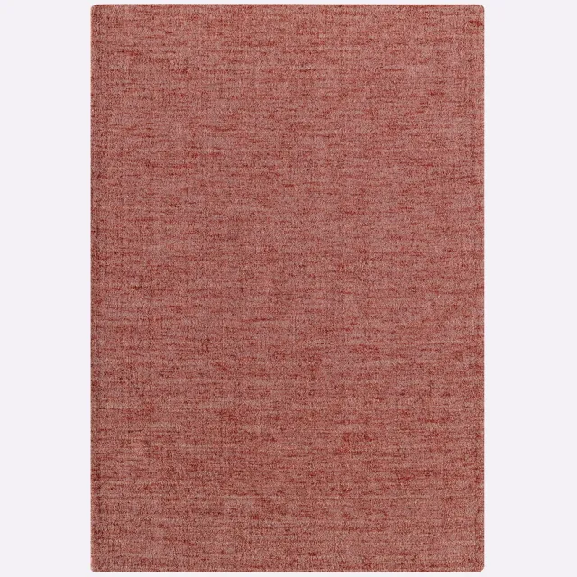 Tapijt rood roze gemêleerd wol rood/roze gemêleerd