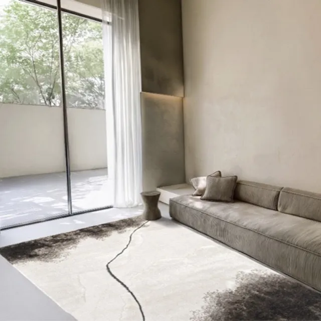 Acsento Valley Vloerkleed - Ivoor,Grijs - Rechthoekig - Polyester - Woonkamer, Slaapkamer - Abstract - Modern, Design
