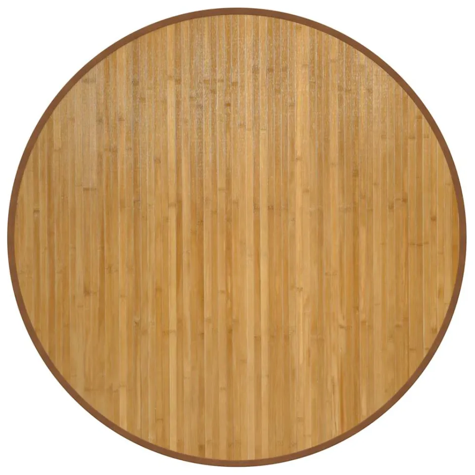 vidaXL Vloerkleed rond 100 cm bamboe naturel, foto 3