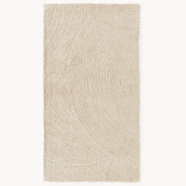 Westwing Collection Handgetuft wollen vloerkleed Eleni Beige