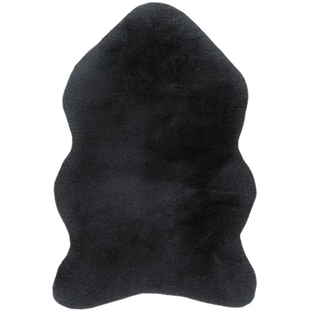Dutch XXL Organisch Fluffy Vloerkleed | Tapijt | Heaven | Uni | Antraciet