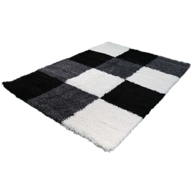 Merinos Hoogpolig Vloerkleed Shaggy Plus 910 Grey 160 x 230 cm grijs