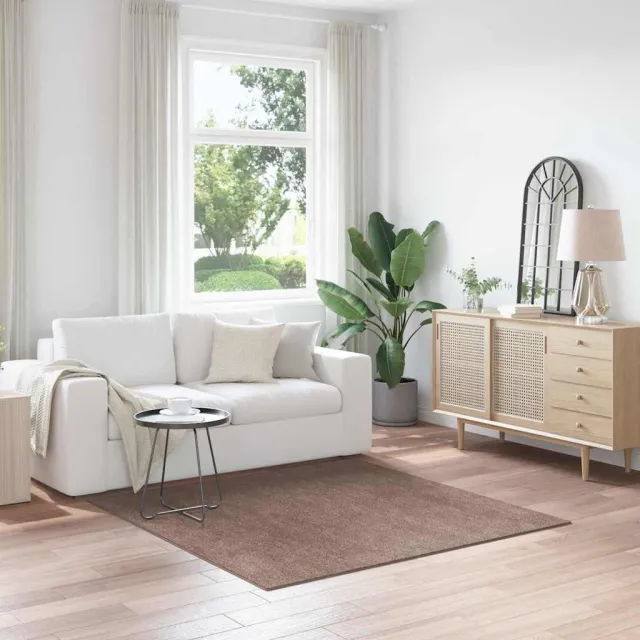 vidaXL Antislip Shaggy Tapijt Bruin 160 x 160 cm PP, foto 2