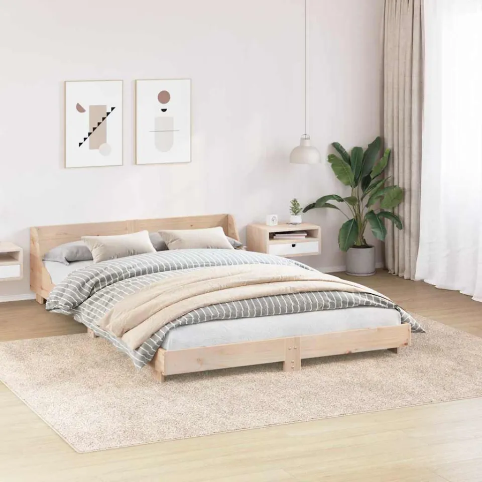 vidaXL Antislip Shaggy Tapijt Crèmekleurig 240 x 340 cm PP, foto 3