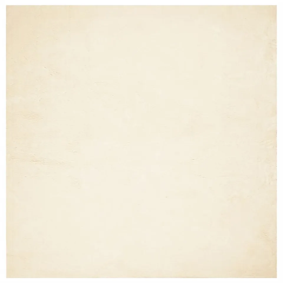 vidaXL Vloerkleed HUARTE laagpolig zacht wasbaar 240x240 cm crème, foto 3