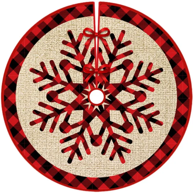 MEBLE ODNOWA Vloerkleed - Rood - Sneeuwvlokmotief - 90 cm