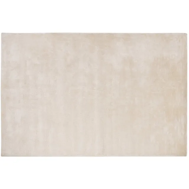 Beliani GESI - Vloerkleed - Lichtbeige - Viscose