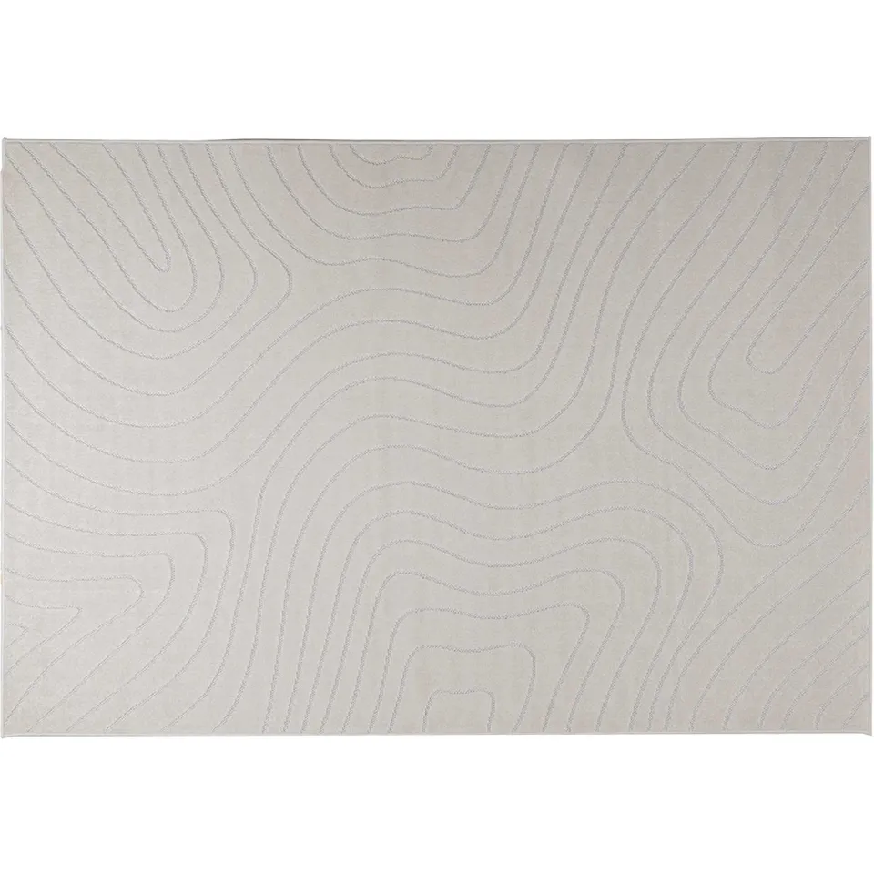 vidaXL Binnen- en buitentapijt PALMERAS Crème 160 x 230 cm Polyester