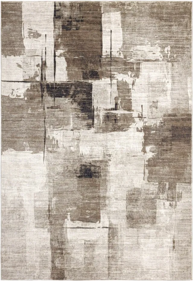 Meghan Lalee Vloerkleed Posh 300 taupe – 120 x 170 cm – 100% polyester, machinegeweven