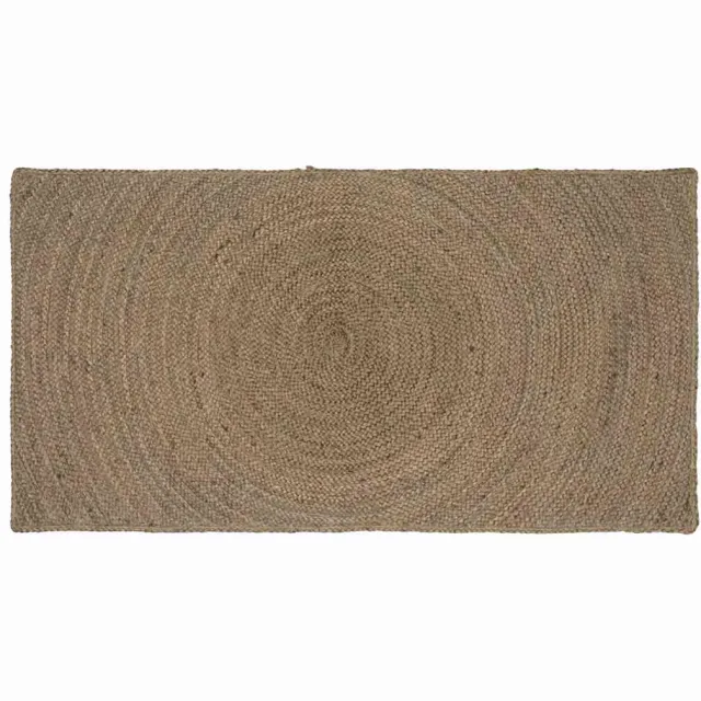 vidaXL Vloerkleden Grijs 80 x 150 cm Jute