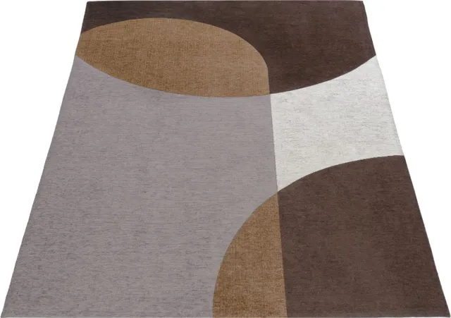 Veer Carpets Vloerkleed Eli Brown 160 x 230 cm - Design Vloerkleed met Organisch Patroon – Modern / Scandinavisch Interieur Bruin