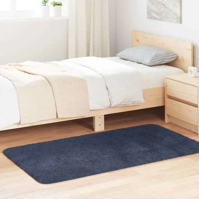 vidaXL Hoogpolig vloerkleed NAVARRA 80x150 cm polyester zwart, foto 2