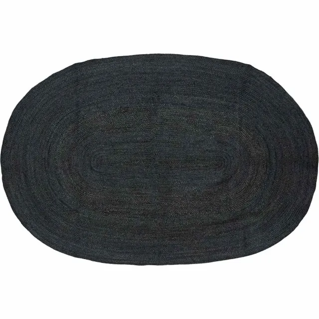vidaXL Vloerkleden Donkergrijs 152 x 245 cm Jute