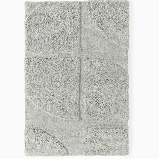 Westwing Collection Hoog-laag vloerkleed Jade Grijs