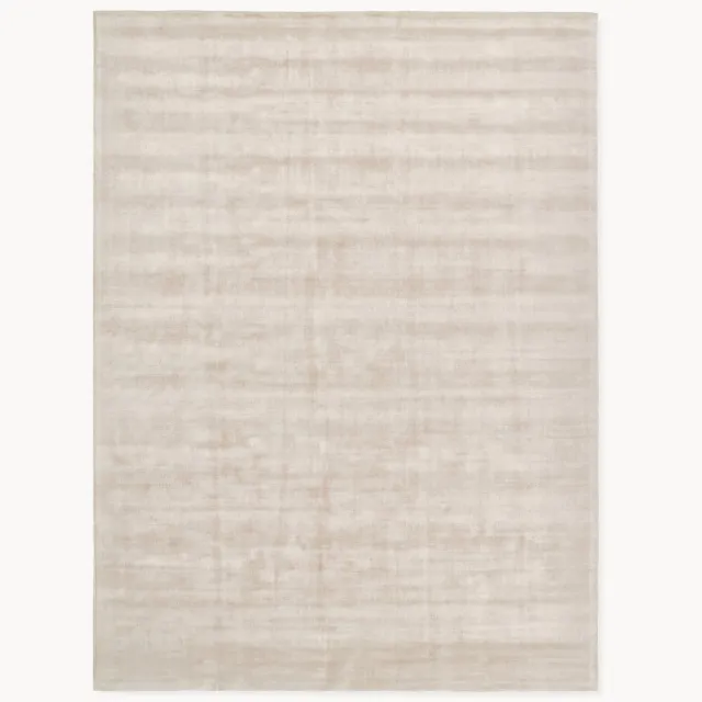 Westwing Collection Handgeweven viscose vloerkleed Jane Beige