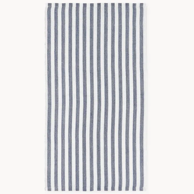Westwing Collection Handgeweven in- & outdoor vloerkleed Lyla Blauw