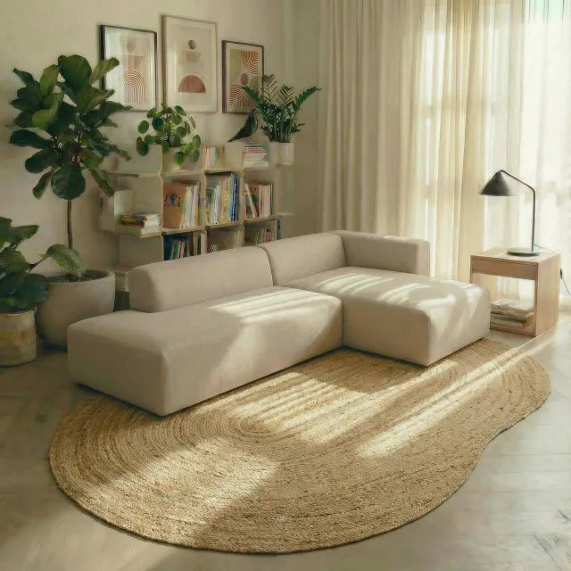 MrCarpet Organisch Jute Vloerkleed limited edition 160 x 230cm Mrcarpet naturel