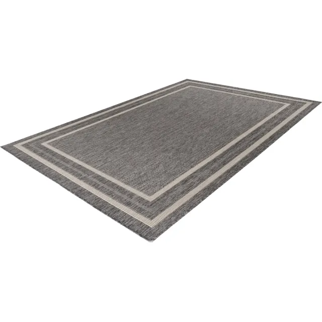 Lalee Casa - Vloerkleed - Outdoor - Buitengebruik - Sisal look - Flatwave - tuin - kleed - Tapijt - Karpet - 120x170 cm- zilver zilver-grijs