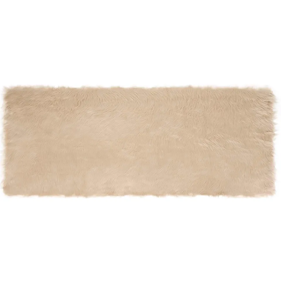 vidaXL Tapijt van imitatie TAFALLA Beige 80 x 200 cm Polyester