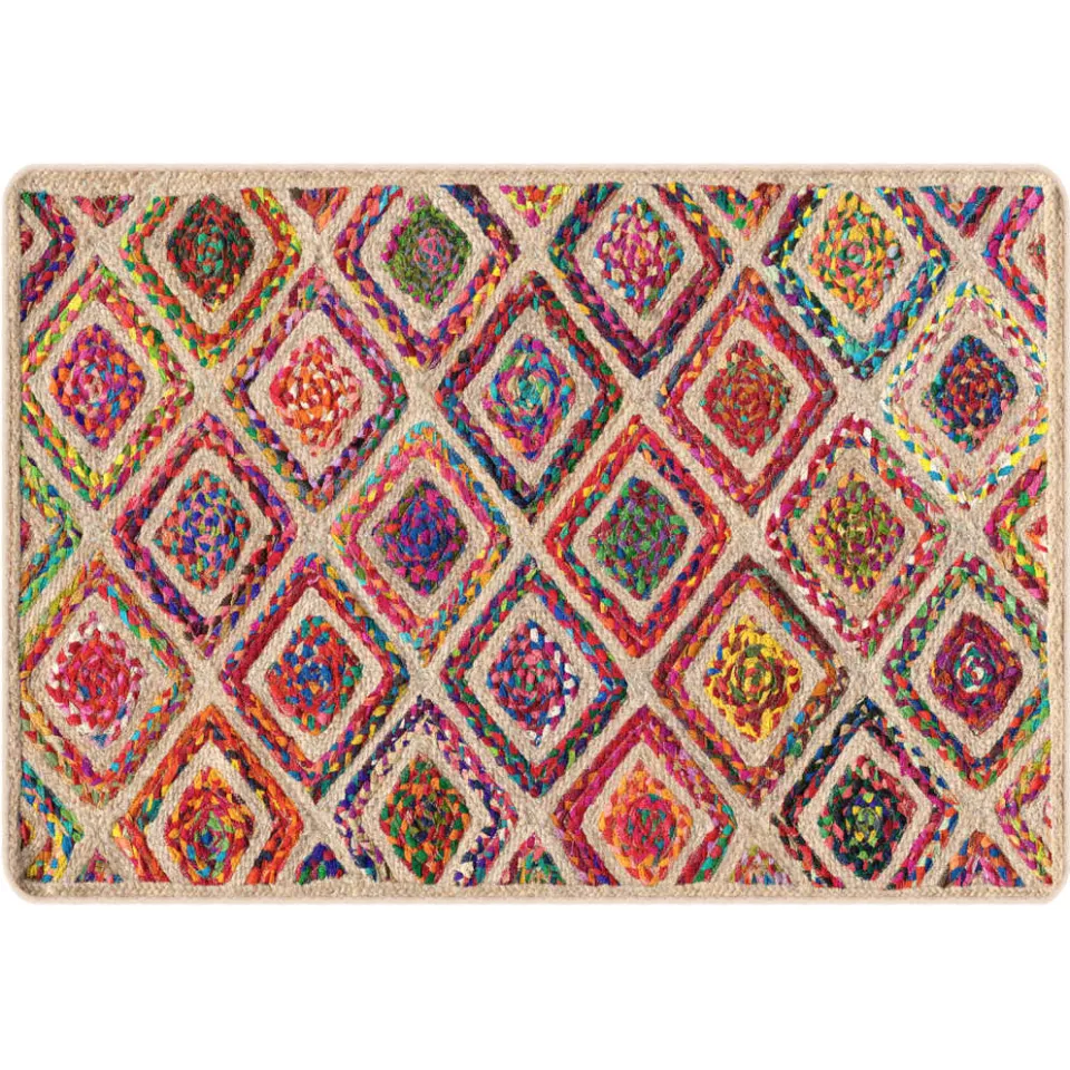 vidaXL Vloerkleed wasbaar 120x180 cm meerkleurig, foto 3