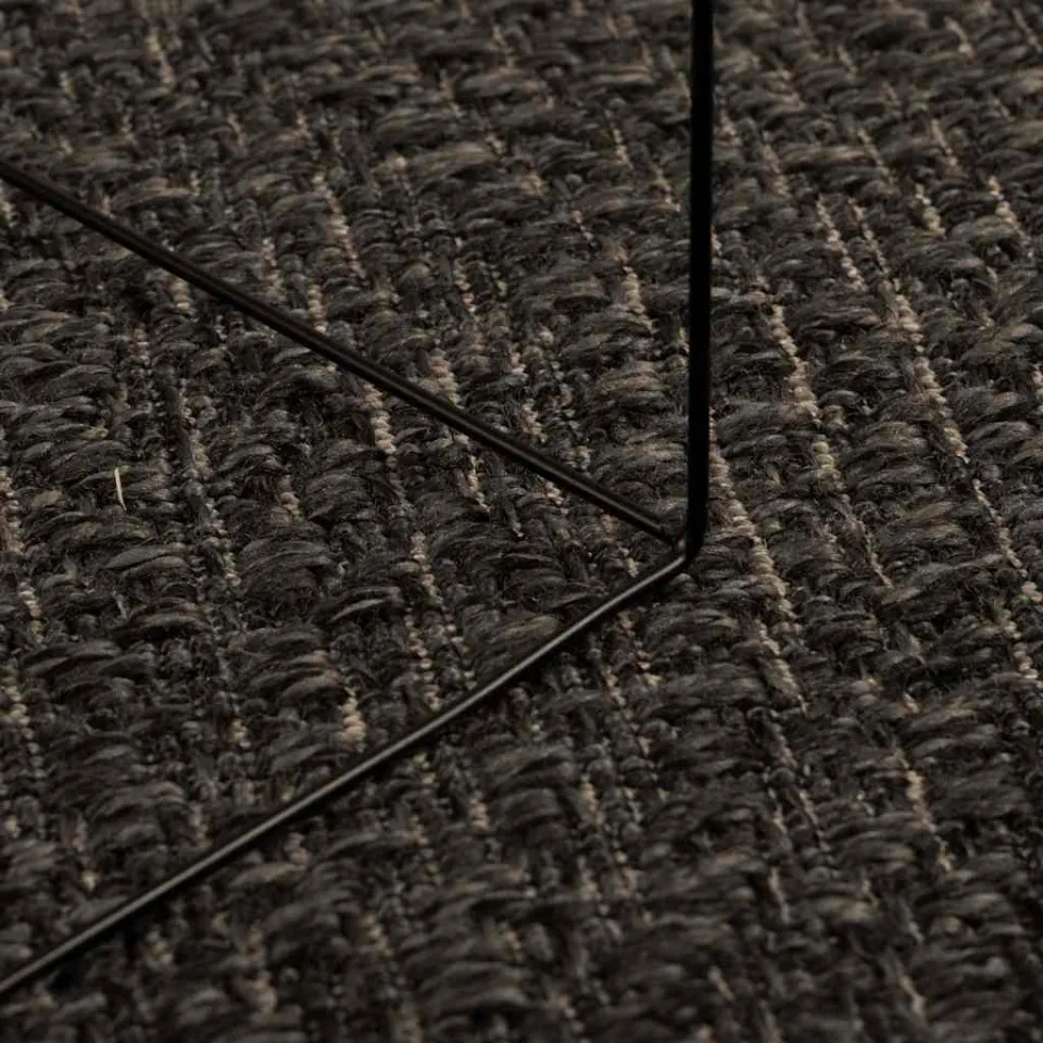 vidaXL Vloerkleed ZIZUR binnen en buiten 200x290cm jute look antraciet, foto 4