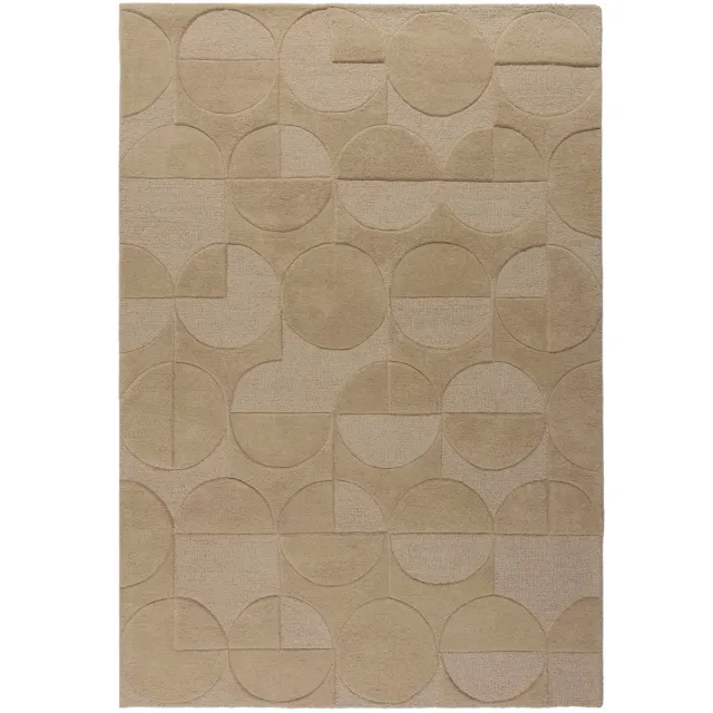 Flair Rugs Gigi geometrisch vloerkleed wol naturel NATUURLIJK
