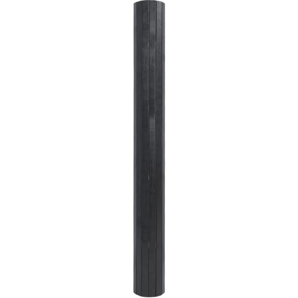 vidaXL Vloerkleed rechthoekig 100x300 cm bamboe grijs