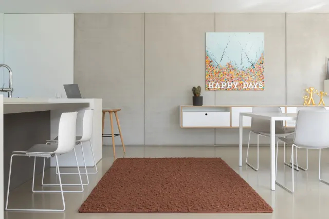 Acsento Santorini Itsy Bitsy Mocha Vloerkleed - Bruin - Rechthoekig - Wol - Woonkamer, Slaapkamer - Gespikkeld - Modern
