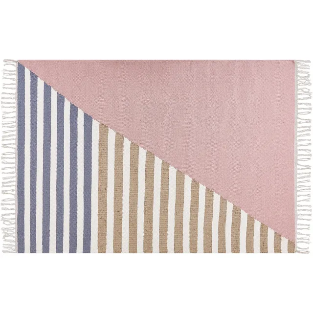Beliani ENGIZ - Modern vloerkleed - Multicolor - 140 x 200 cm - Wol Meerkleurig