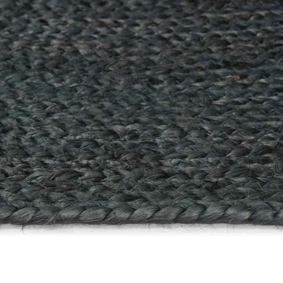 vidaXL Vloerkleden Donkergrijs 300 x 300 cm Jute, foto 4