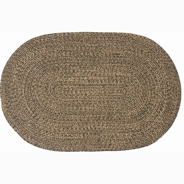 vidaXL Vloerkleden Zwart 122 x 183 cm Jute