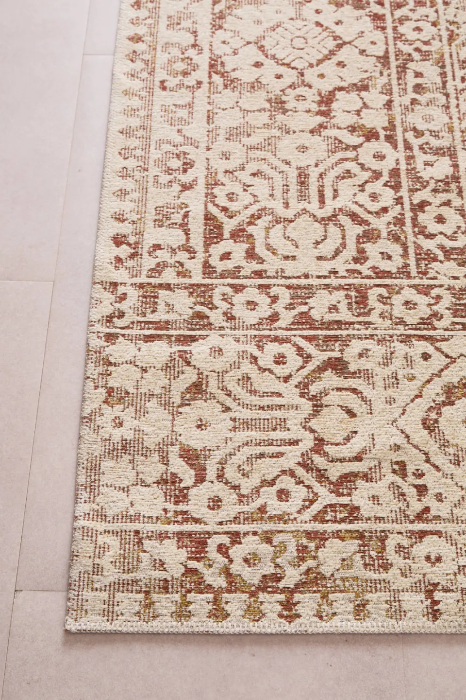 NOUS Living vintage vloerkleed terra crème, foto 3
