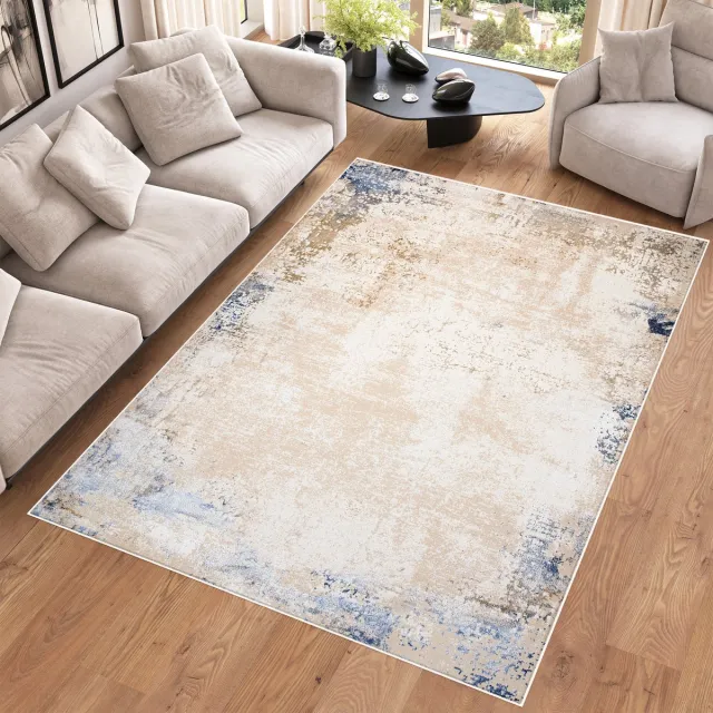 Tapiso Hera Vloerkleed Beige Blauw Creme Modern Stijvol Tapijt Beige Blauw 5