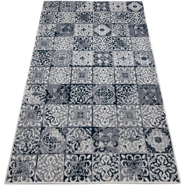 RUGSX Kleden Rugsx Tapijt HEOS 78586 crème / blauw PATCHWORK Beige