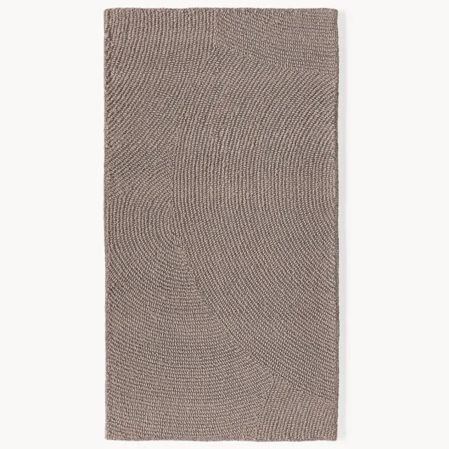 Westwing Collection Handgetuft wollen vloerkleed Eleni Taupe