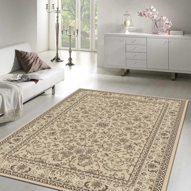 Muratap Nain Klassiek - Laagpolig Oosters Vloerkleed - Vintage Tapijt - Creme Beige- 200x290 CM