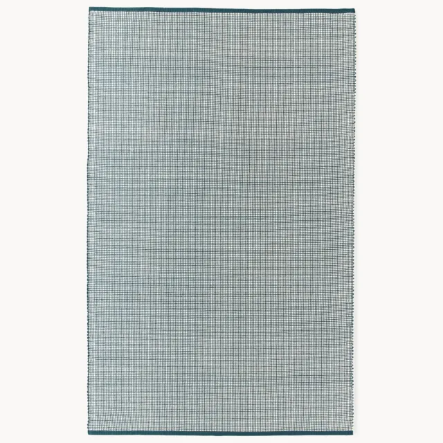Westwing Collection Handgeweven wollen vloerkleed Amaro Blauw